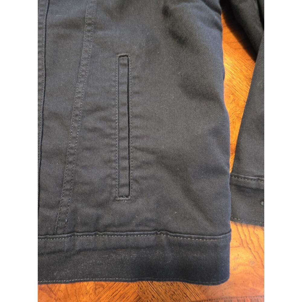 Levi’s Men's Relaxed Fit Button Front Sherpa Trucker Jacket XXL Black Canvas NEW - Picture 5 of 15
